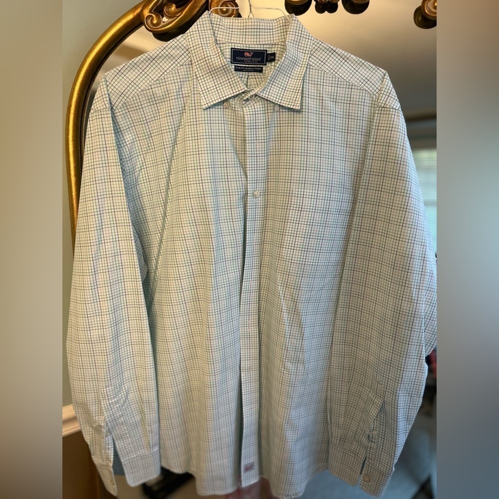 Men's Vineyard Vines by Shep & Ian Slim Fit Murray Blue Checkered Shirt
